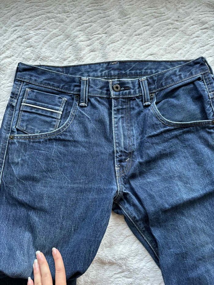 Jean Levi’s 569 loose Straight droit ample homme W33 L30 Made in Mexico bleu foncé L/44 Vintage Y2K - photo numéro 7