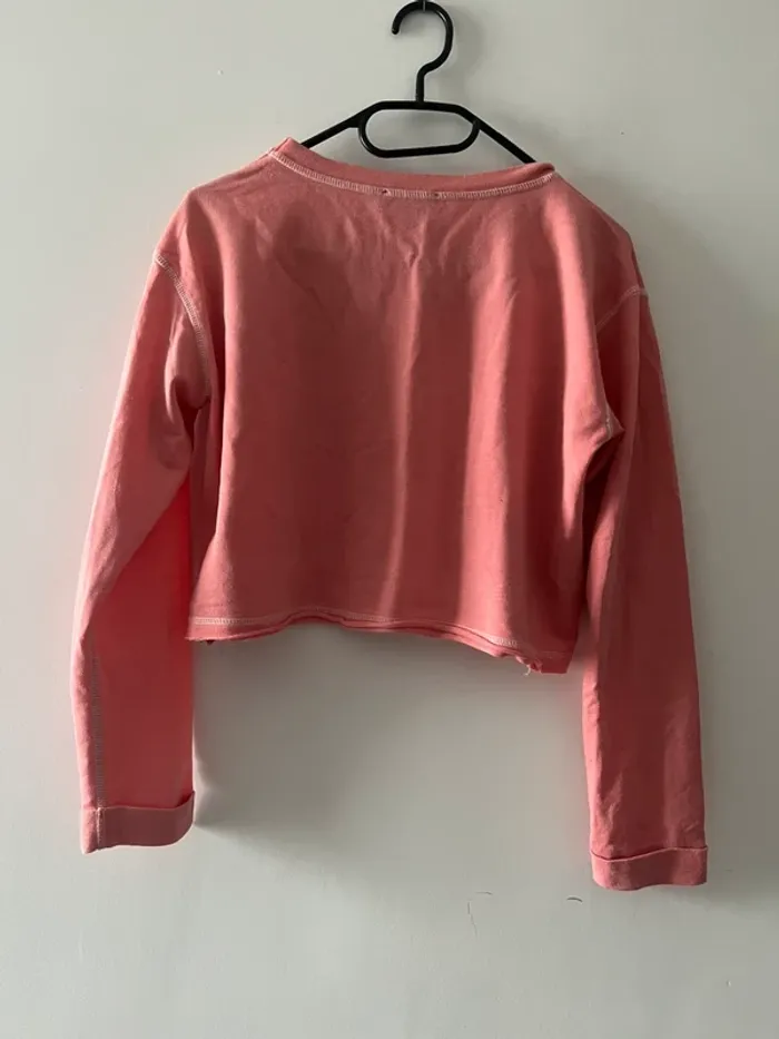 Crop top manches longues rose – Style West Coast – T.S - photo numéro 2