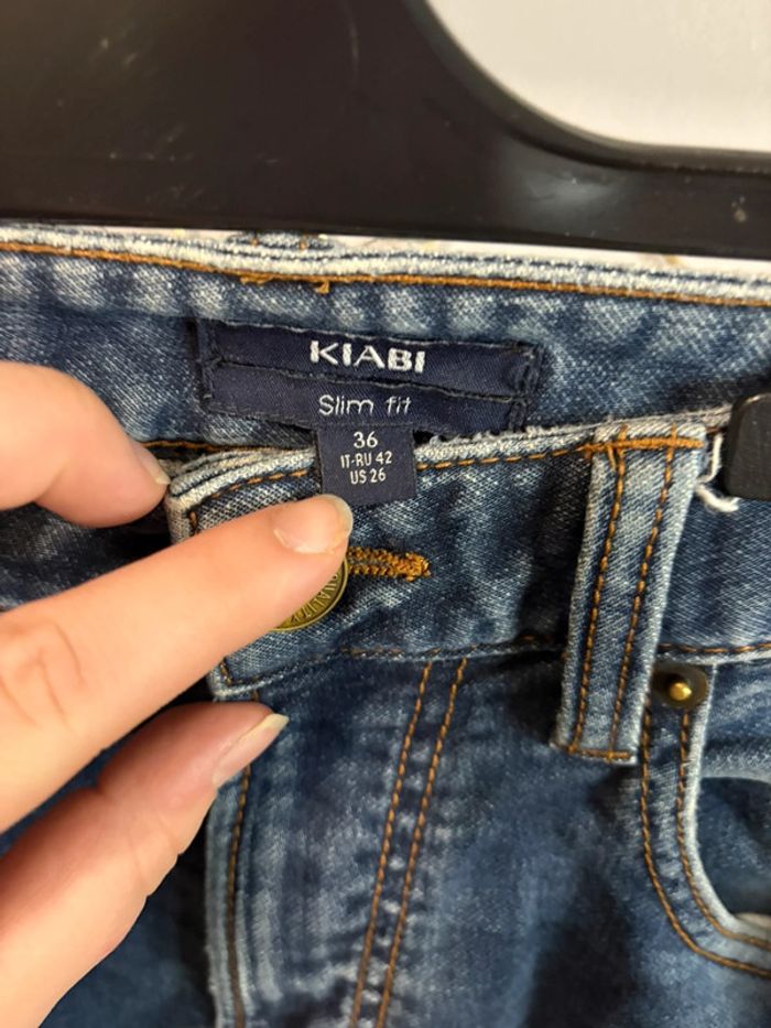 Jeans femme effet arracher - photo numéro 5