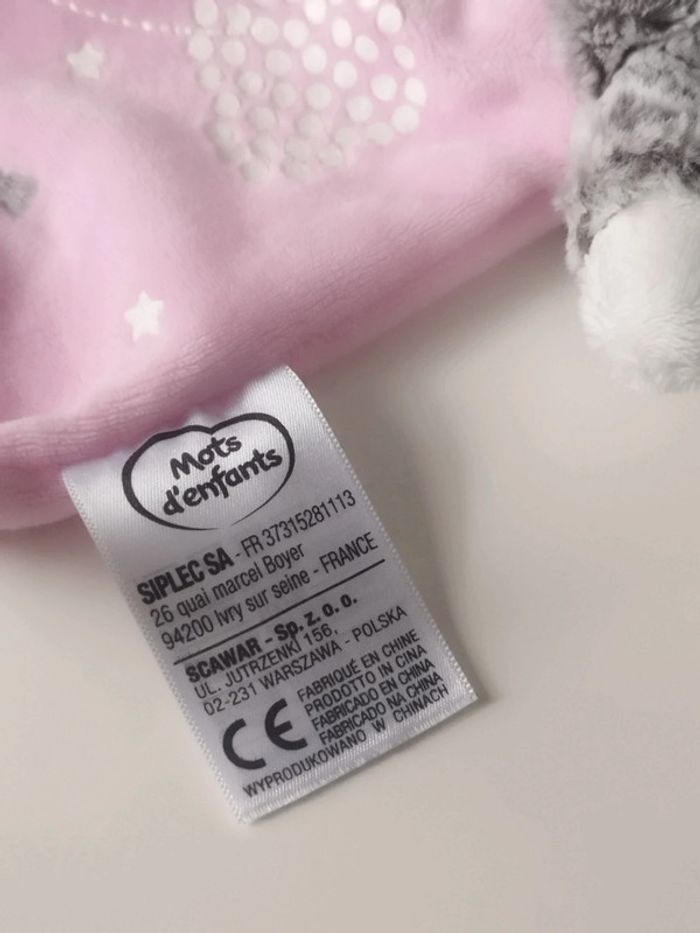 Doudou lapin ours mots d'enfants - photo numéro 3