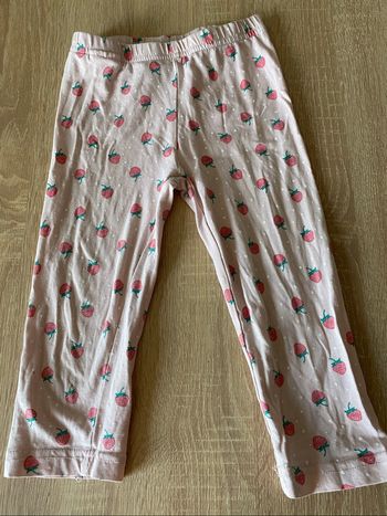 Legging 3/4 motif fraise