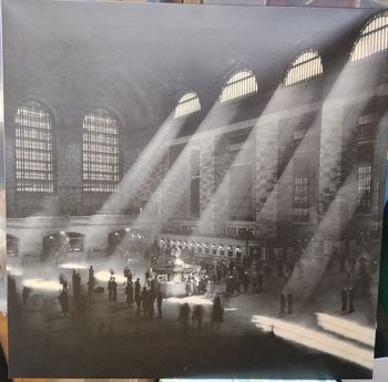 Tableau noir et blanc New York photographie 60 x 60 cm