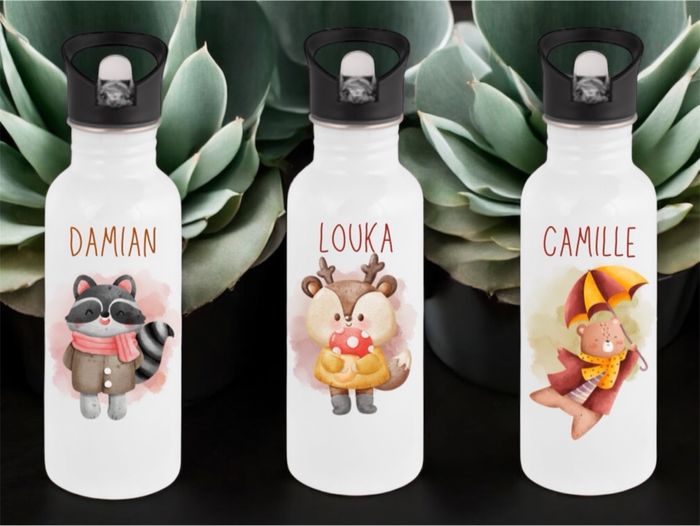 Gourde à bec pour enfants/bébés personnalisée - photo numéro 4