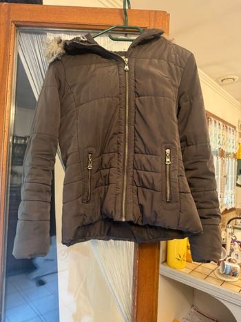 Manteau marron cache cache