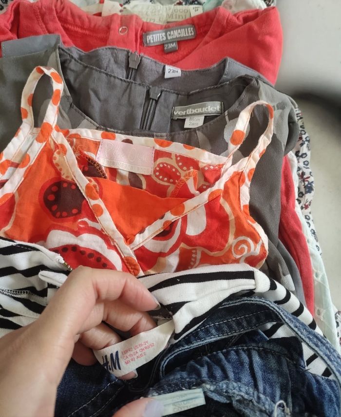 Lot de 6 robes 2 ans manches longues et sans manches - photo numéro 2
