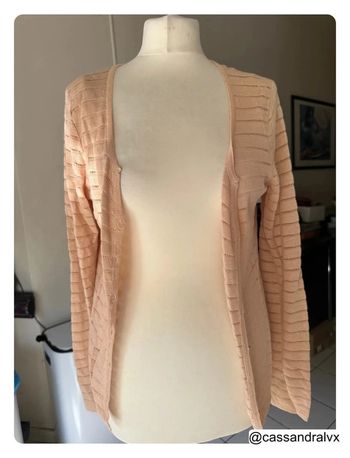 Gilet rose poudrée en lin - Marie Sixtine