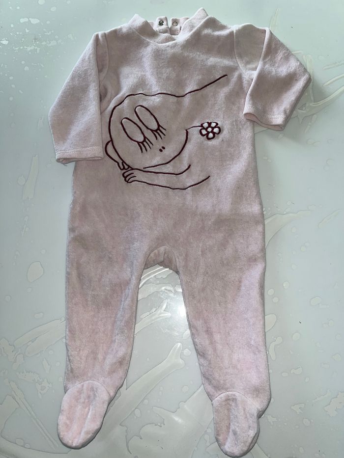 Pyjama velours fille 6 mois