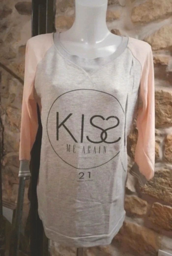 🌺Sweat Stradivarius manches 3/4 en voile taille 36🌺