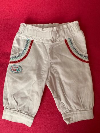 Pantalon fluide LCDP 3 mois - 59 cm