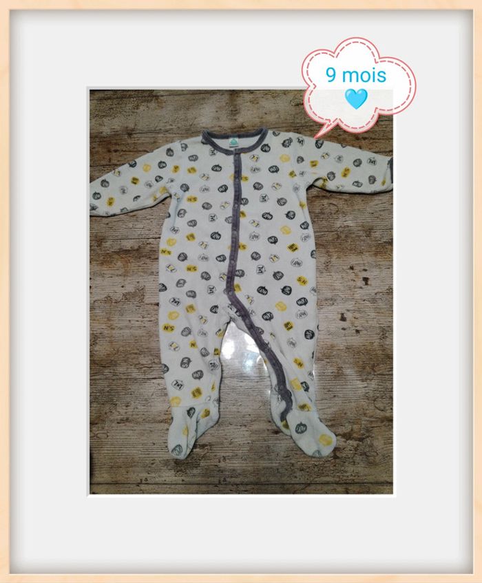 Joli pyjamas grenouillère garçon 9 mois