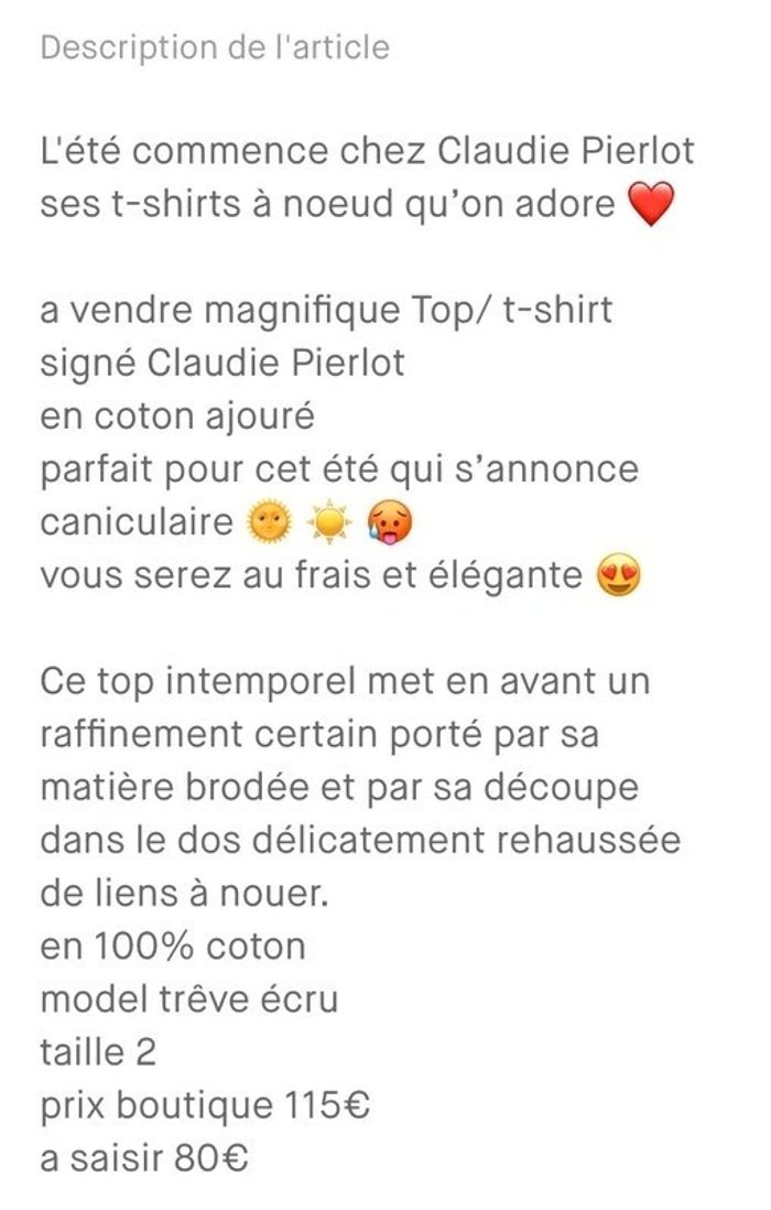 Magnifique  T-shirt ajourée Blanc  | Claudie Pierlot - photo numéro 9