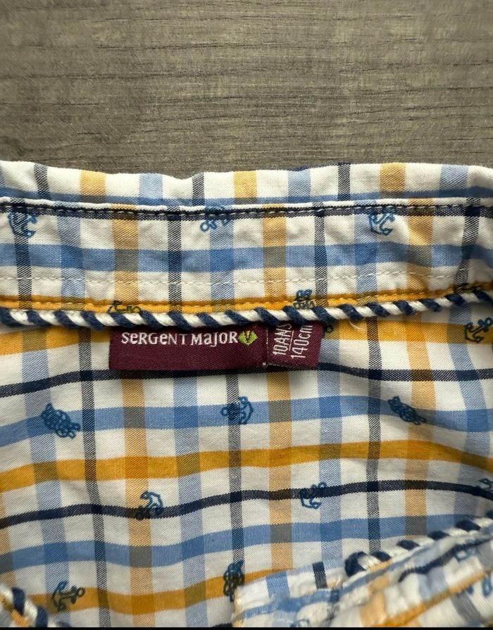 Chemise à carreaux Sergent Major garçon 10 ans - photo numéro 3