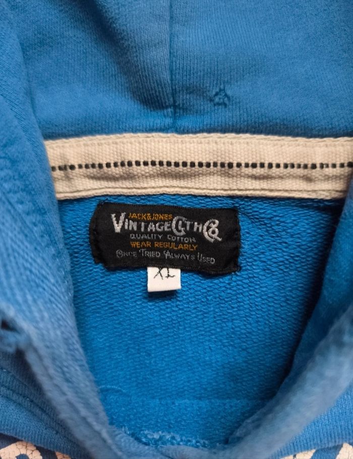 Sweat a capuche bleu 🍃 jack & Jones - photo numéro 3