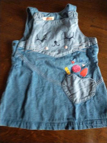 Jolie robe en jeans 12 mois
