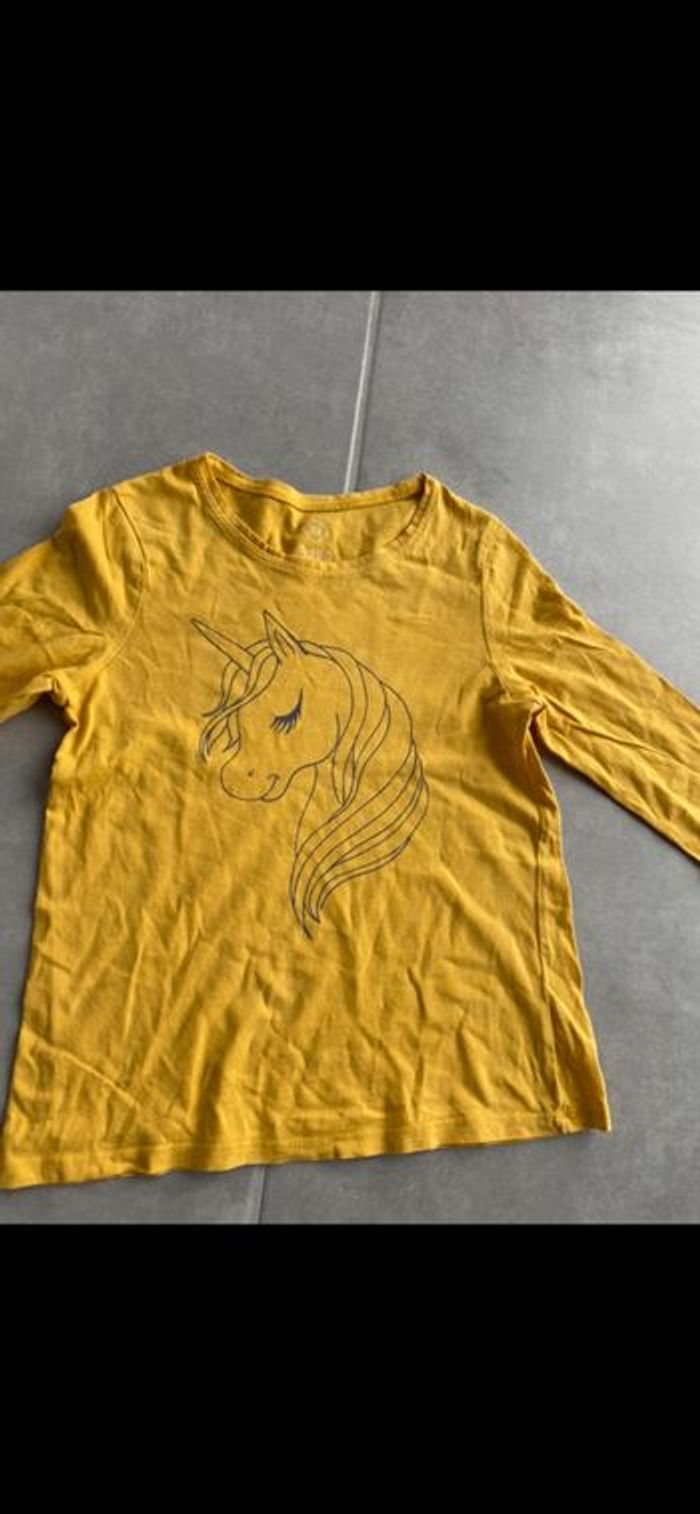 Tee shirt manches longues Licorne 7-8 ans - photo numéro 2