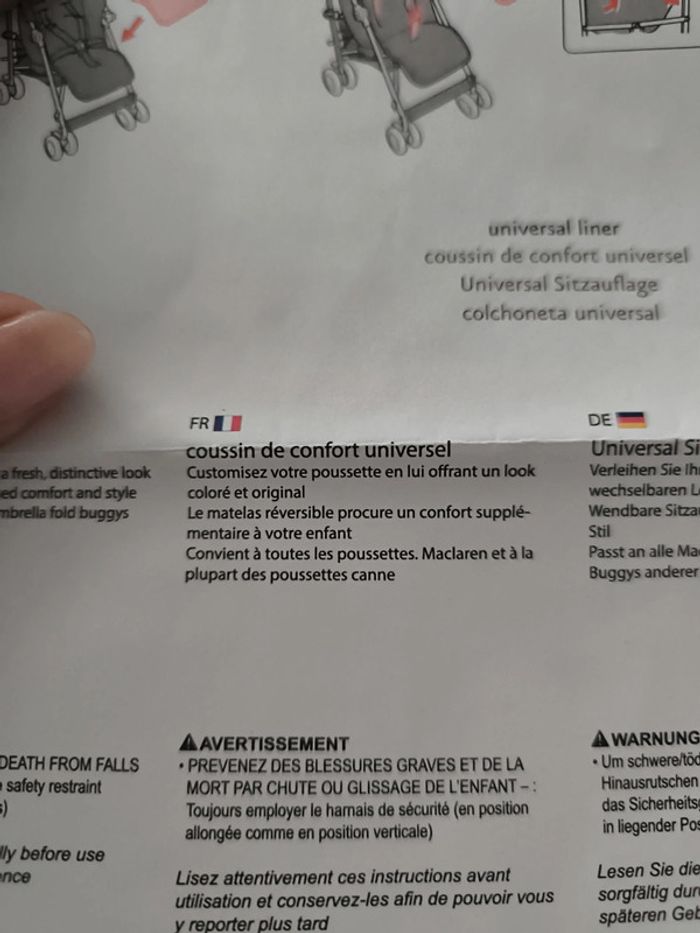 Matelas universel pour poussette maclaren neuf - photo numéro 3