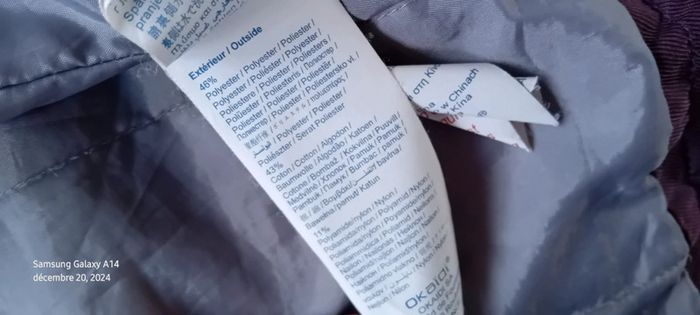 Manteau long style duffle coat prune neuf fille 12 ans okaïdi - photo numéro 19