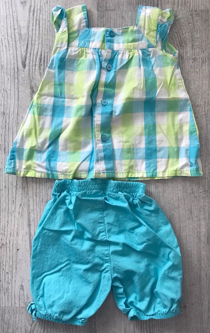 Ensemble été bleu 6 mois - photo numéro 2