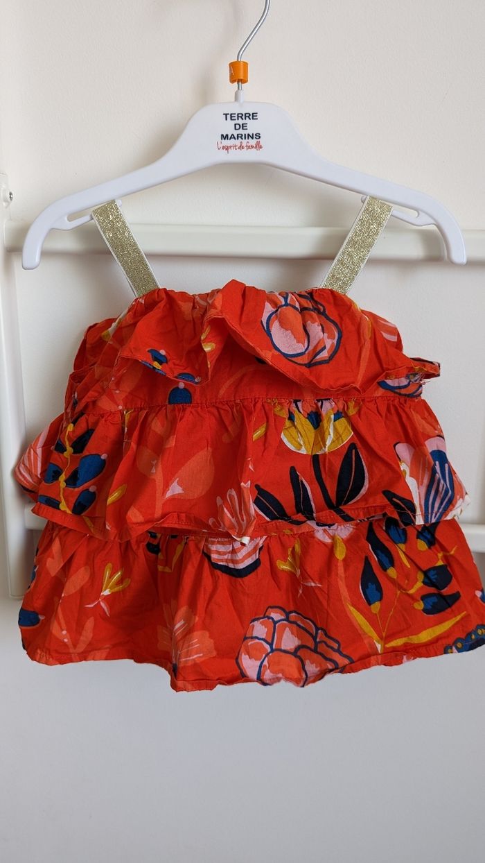 Haut Fleuri style Liberty 3 ans Verbaudet - photo numéro 2