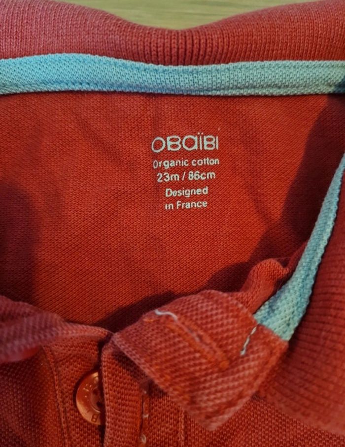 Polo rouge obaibi - photo numéro 3