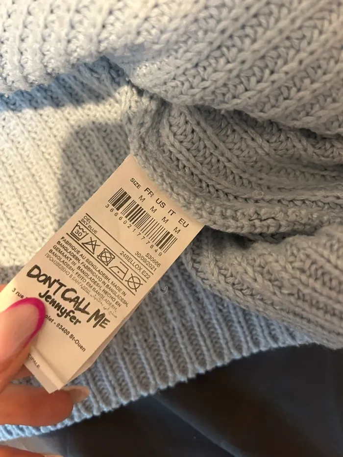 Pull bleu Jennyfer - photo numéro 4