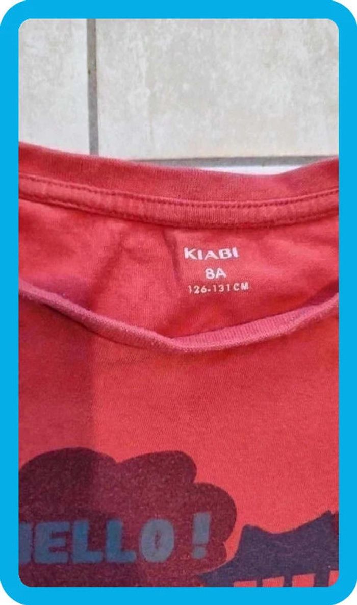 🧡 T-shirt manches longues garçon Kiabi | 8 ans | Couleur brique | Très bon état | Envoi rapide - photo numéro 3