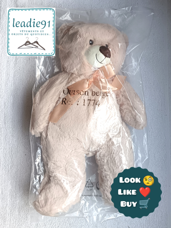 peluche grand ours Fordis NEUF
