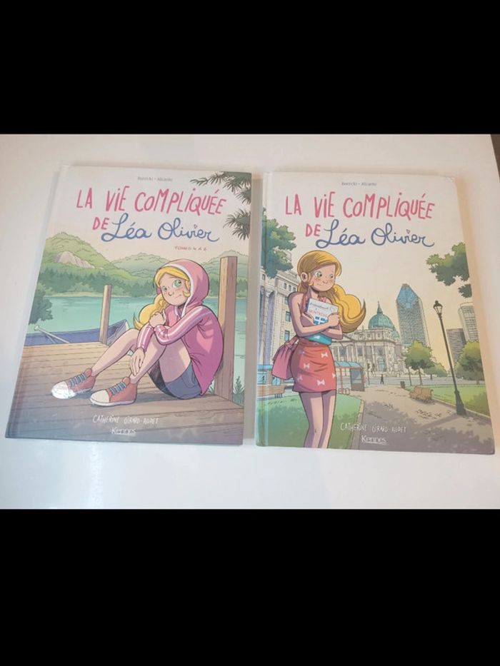 Lot de 2 BD la vie compliquée de léa olivier (éditions kennes) - tomes 1 et 6