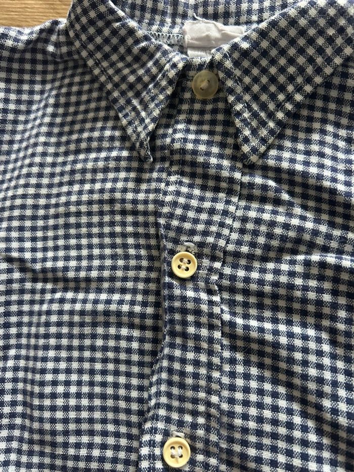 Chemise à carreaux blanche et bleu - photo numéro 2