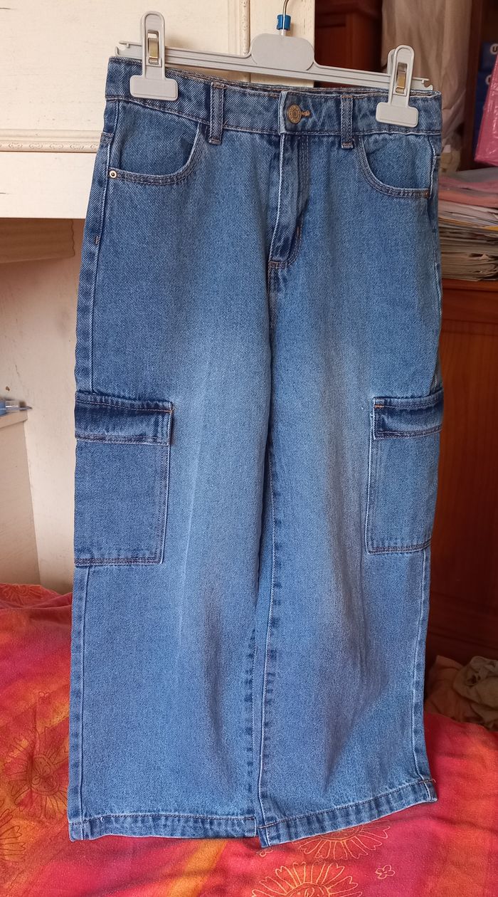 Jean large cargo fille - 10 ans