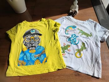 Lot de 2 tee-shirts MC 3 ans