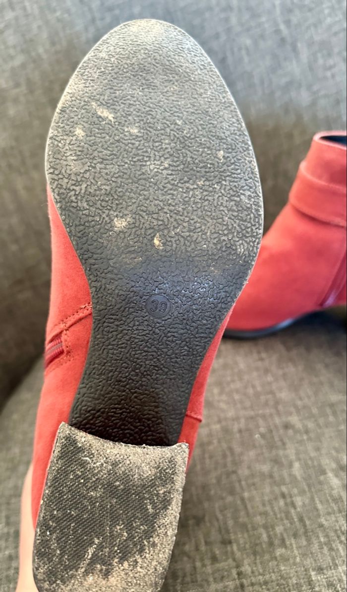 🍃 Bottines bordeaux – FPC – Taille 39 – Bon état - photo numéro 4