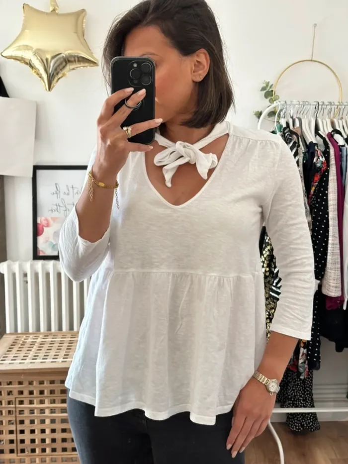 Blouse Ba&sh blanche taille 36 - photo numéro 2