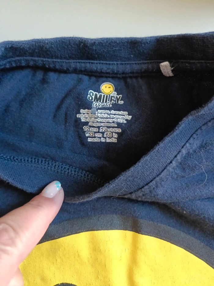 T-shirt manches courtes smiley 12 ans - photo numéro 5