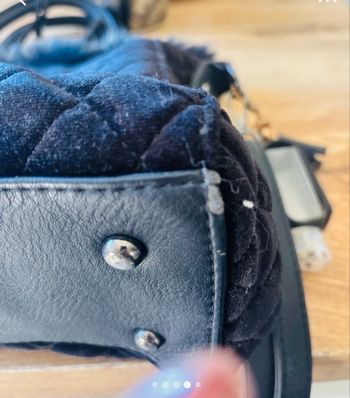 Joli sac velours et fourrure 