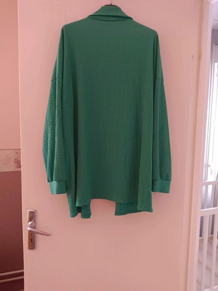 ensemble pantalon chemise vert - photo numéro 3