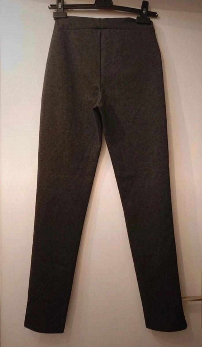 Pantalon droit epais gris anthracite - photo numéro 2