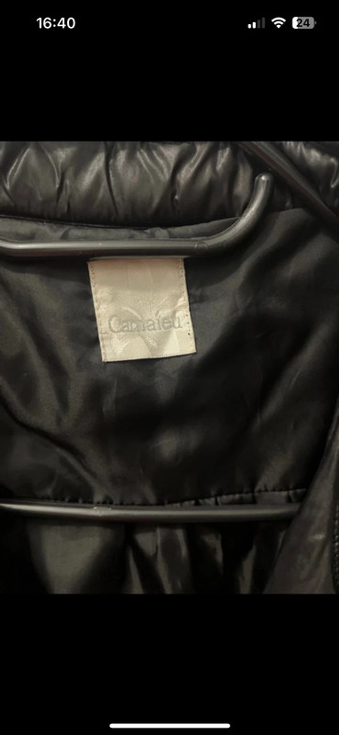 Doudoune noire légère Camaïeu – Taille 36, parfaite pour la rentrée - photo numéro 3