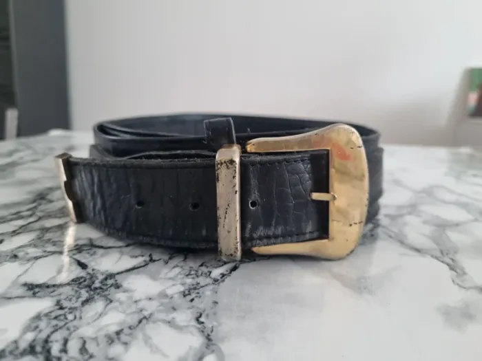 Ceinture noir vintage - photo numéro 13
