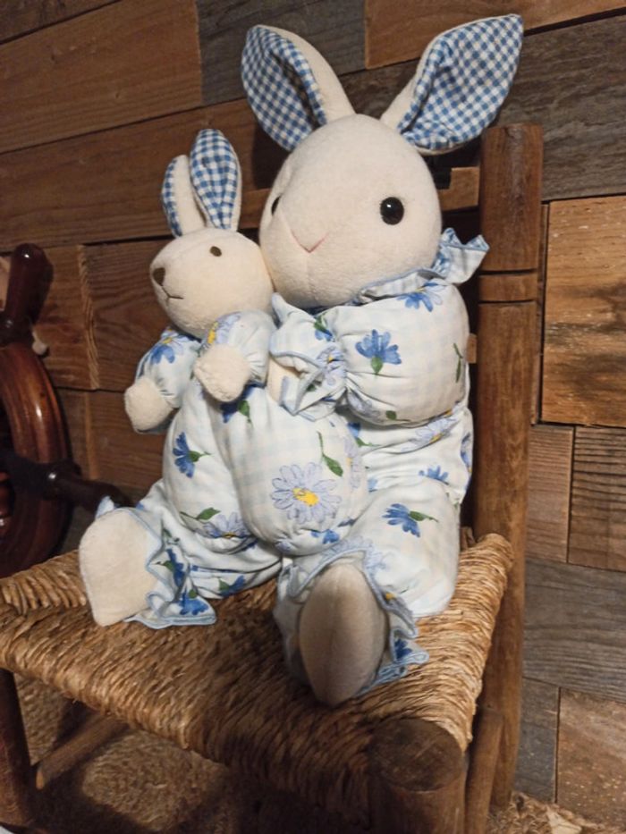 Peluche lapin minouche tbe - photo numéro 3
