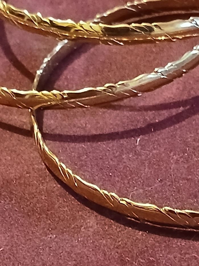 Trois Bracelet plaquer or - photo numéro 6