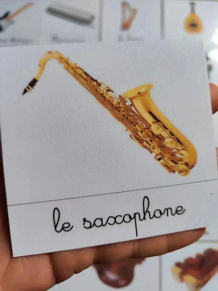 33 cartes de nomenclature des instruments de musique - photo numéro 2