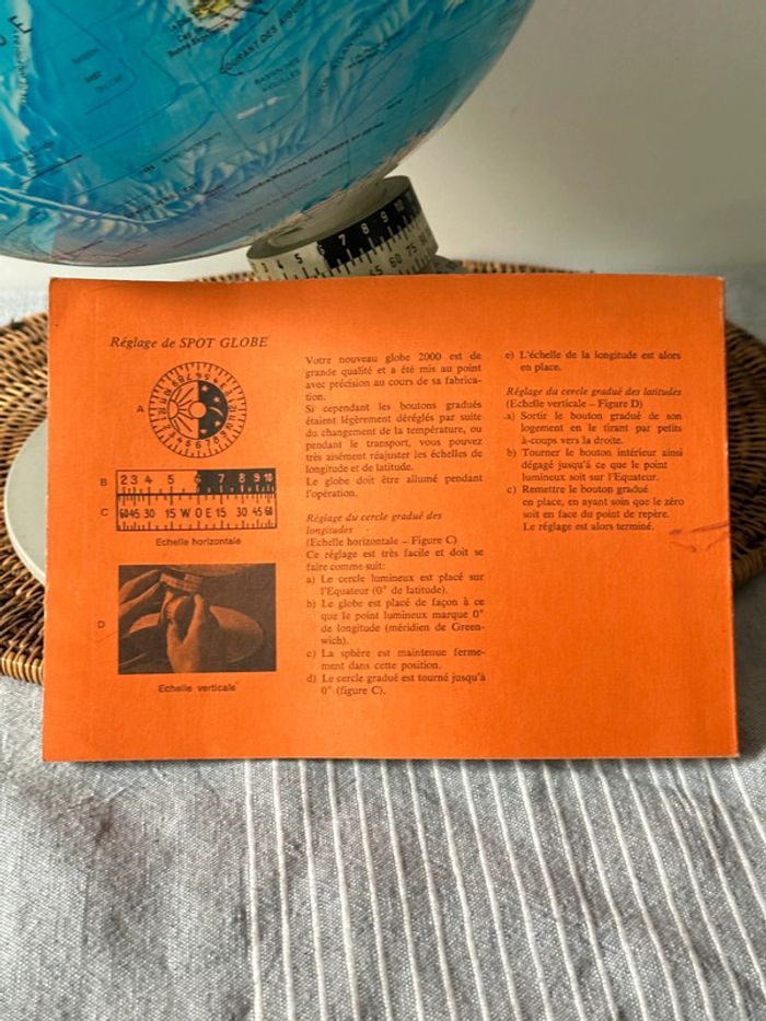 Globe terrestre lumineux vintage - photo numéro 9