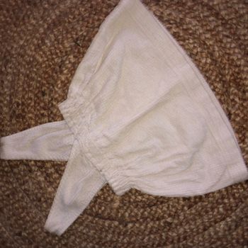 Robe crème velours côtelé