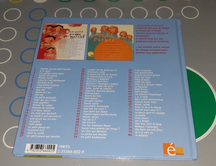 Livre 80 comptines à mimer et jeux de doigts - photo numéro 2