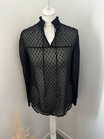 Blouse noire transparente Promod S