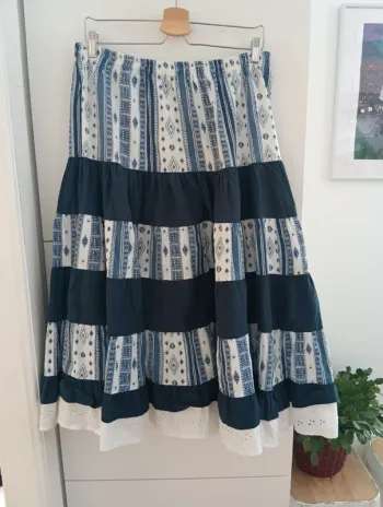 Jupe longue style provençal 
Patchwork provençal