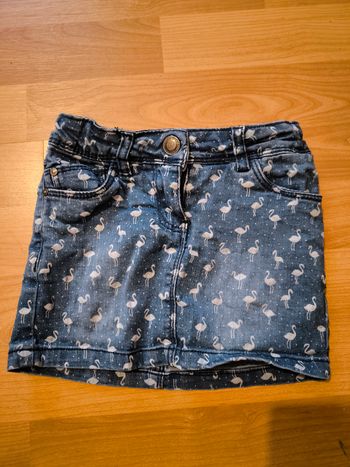 Mini jupe en jeans Flament rose