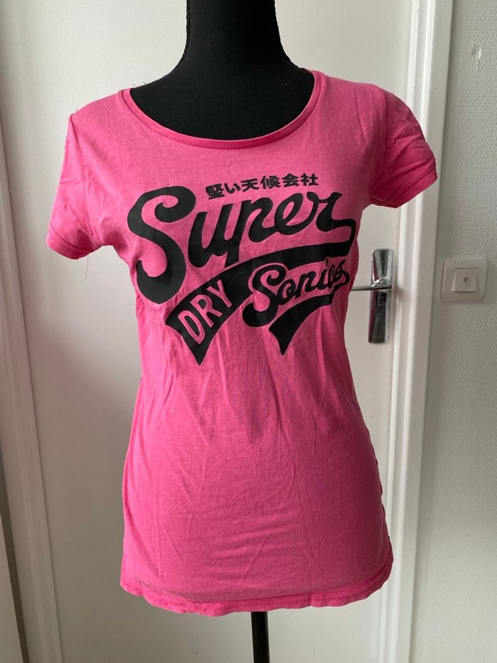 Lot de 3 T-shirting colorés taille 38 coton - photo numéro 2