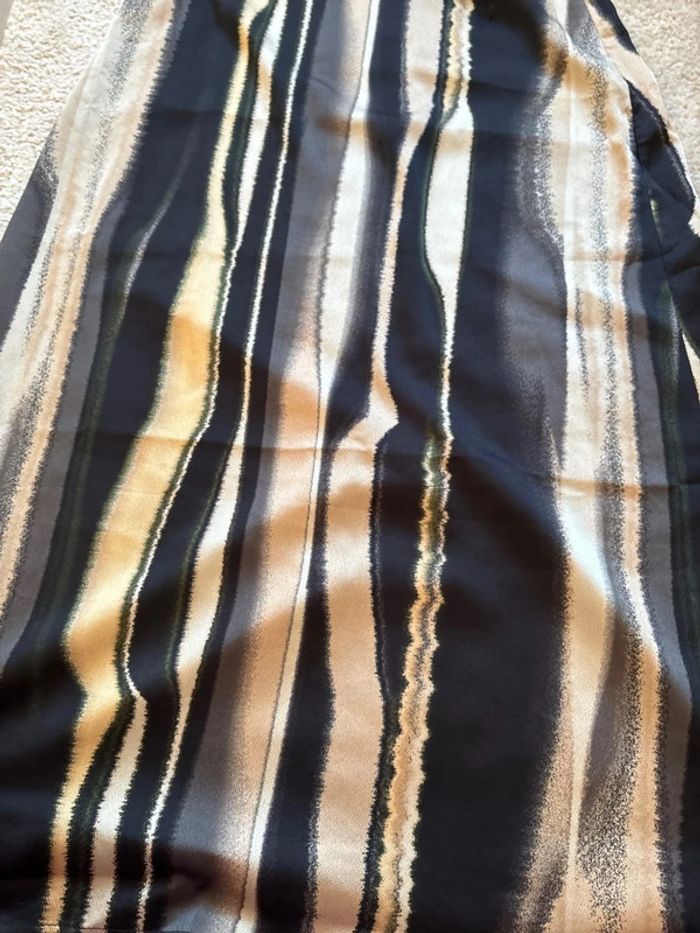 Jupe longue noire et beige style zèbre - Vero Moda taille M - photo numéro 5